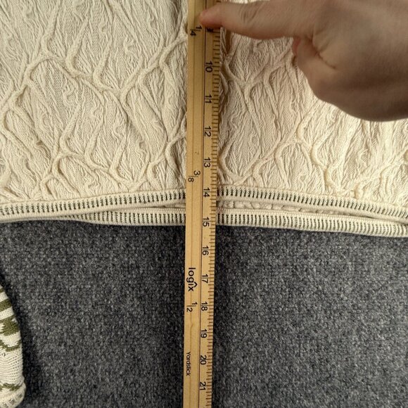 COOGI Australia Sweater Women White Crop Knit Pullover Sleeve Logos Short XL - Picture 6 of 16